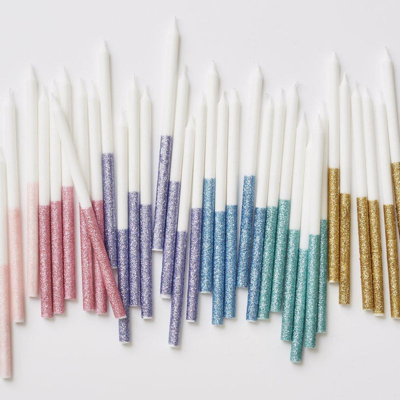 Meri Meri Gold Glitter Dipped Candles