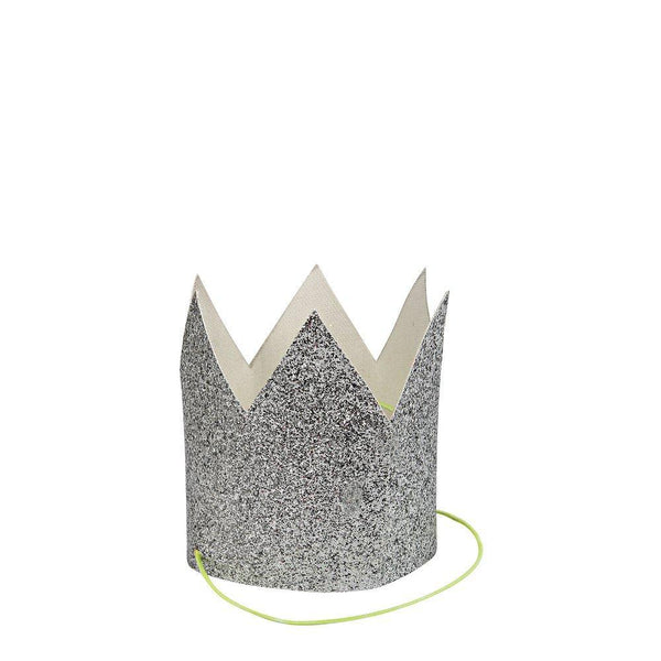 Meri Meri Mini Silver Glittered Crowns