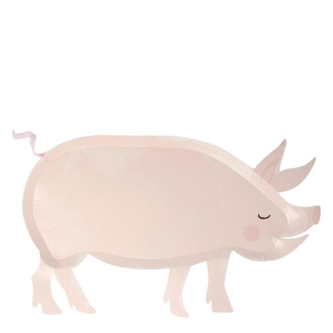 Meri Meri On the Farm Pig Plates