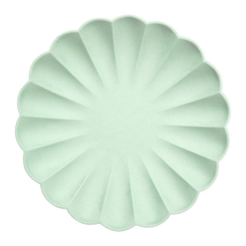 Meri Meri Pale Mint Simply Eco Large Plates