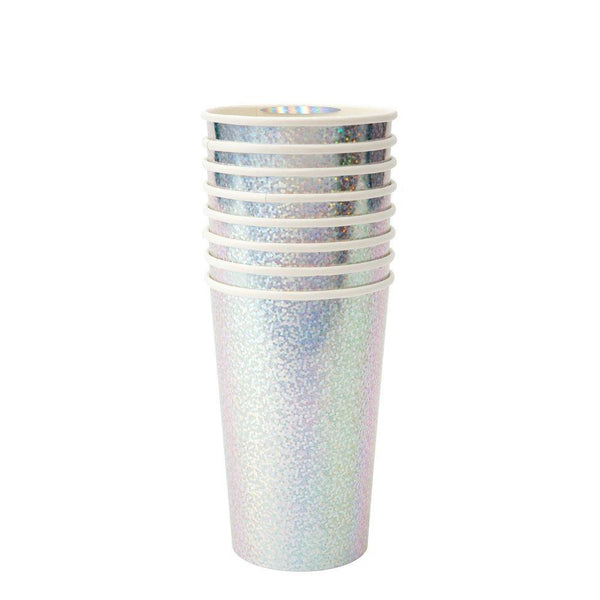 Meri Meri Silver Sparkle Highball Cups
