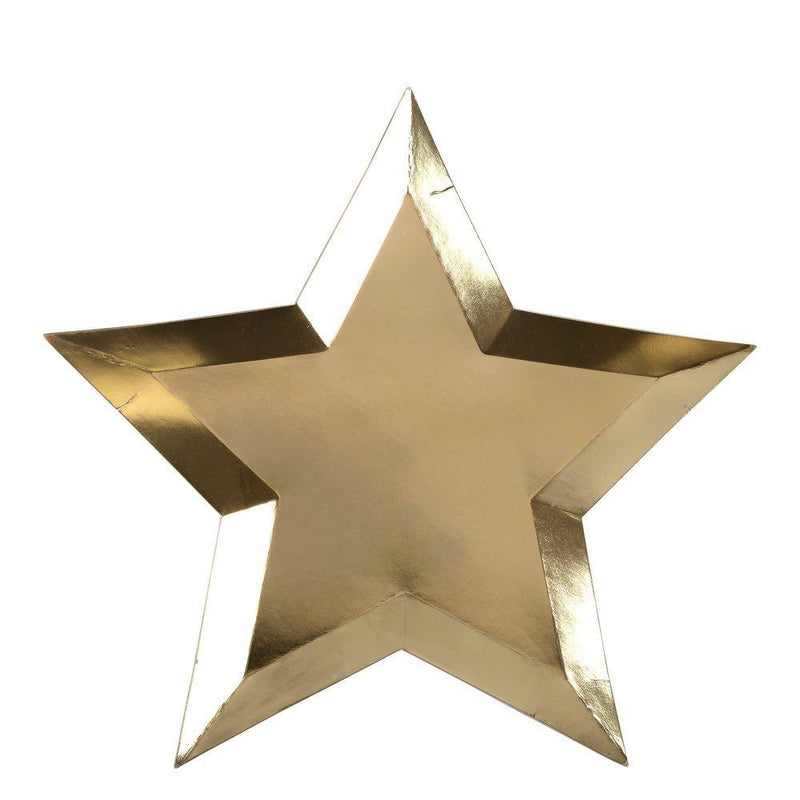 Meri Meri Star Gold Foil Plates