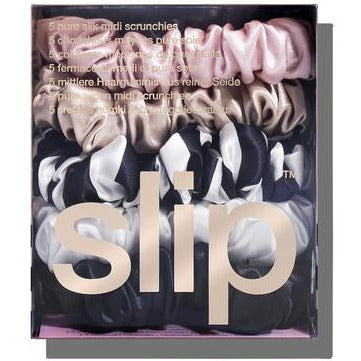 Slip Midi Scrunchies Set of 5