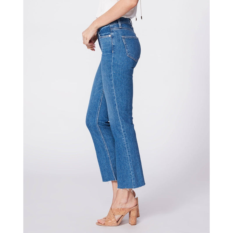Paige Vintage Colette Crop Flare Raw Sonic Distressed