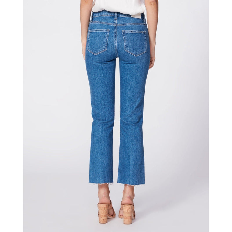 Paige Vintage Colette Crop Flare Raw Sonic Distressed