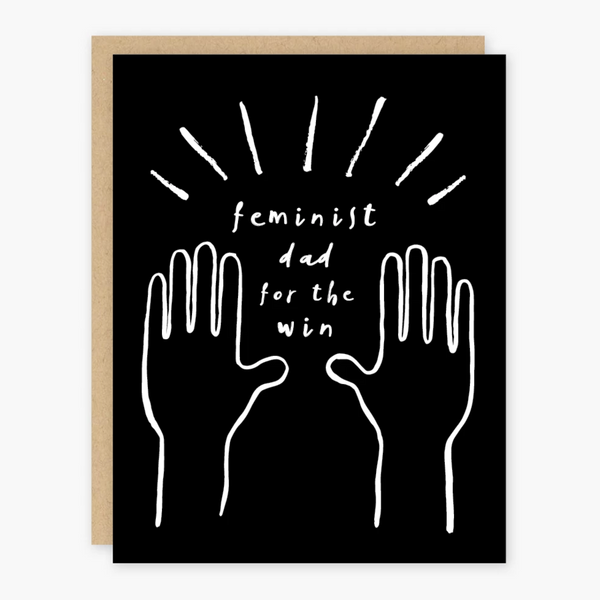 Party of One Feminist Dad Card