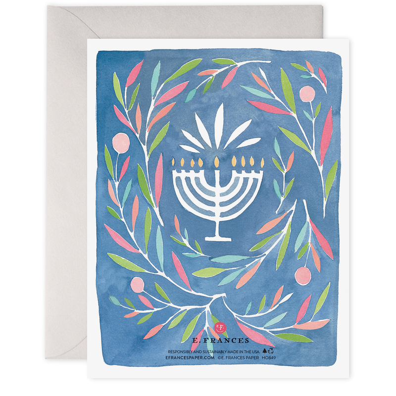 E Frances Paper Peaceful Menorah