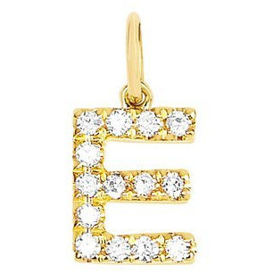 Personalize It EF Collection Diamond Initial Necklace Charm