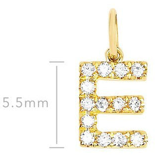 Personalize It EF Collection Diamond Initial Necklace Charm