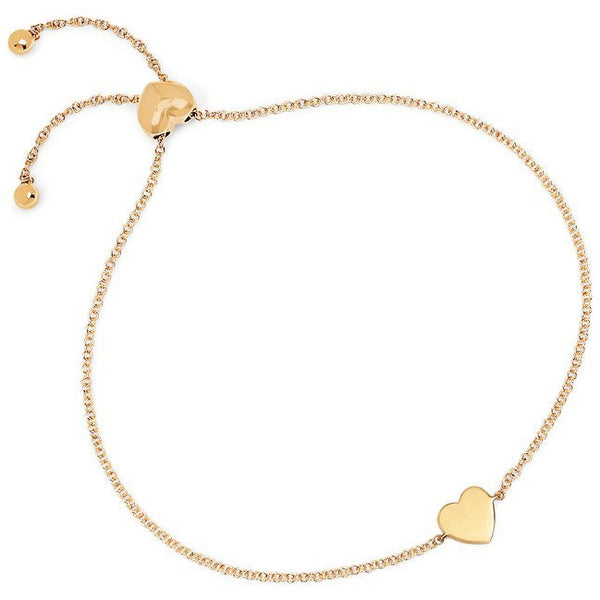 Personalize It EF Collection Gold Heart Bolo Bracelet