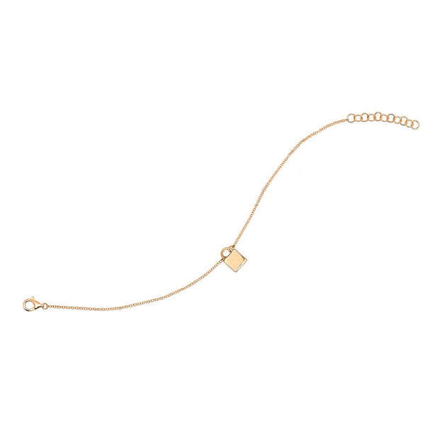 Personalize It EF Collection Gold Lock Chain Bracelet **