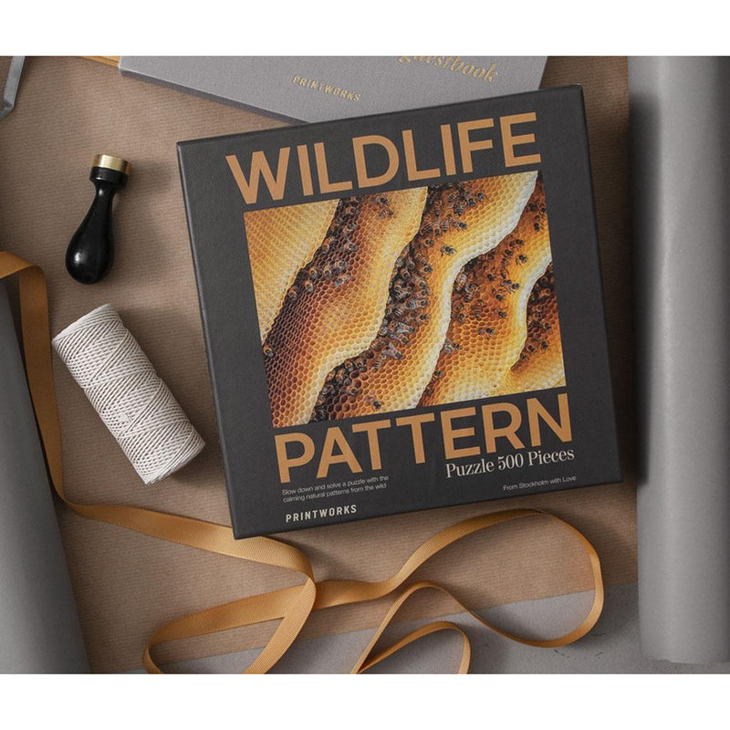 Printworks Puzzle - Bee, Wildlife Pattern