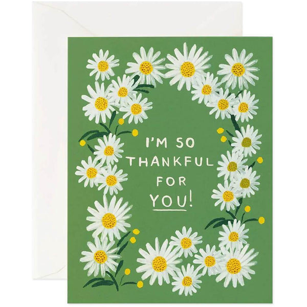 Rifle Paper Co. Daisies Thankful for You Card