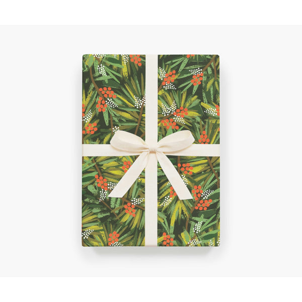 Rifle Paper Co. Roll of 3 Wrapping Sheets Pine