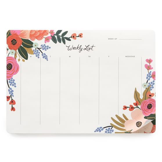 Rifle Paper Co. Lively Floral Weekly Desk Pad