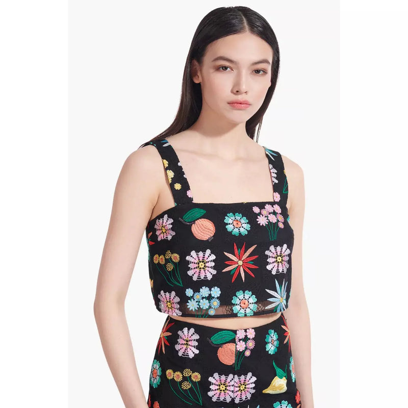 Staud Rigina Top Black Multi