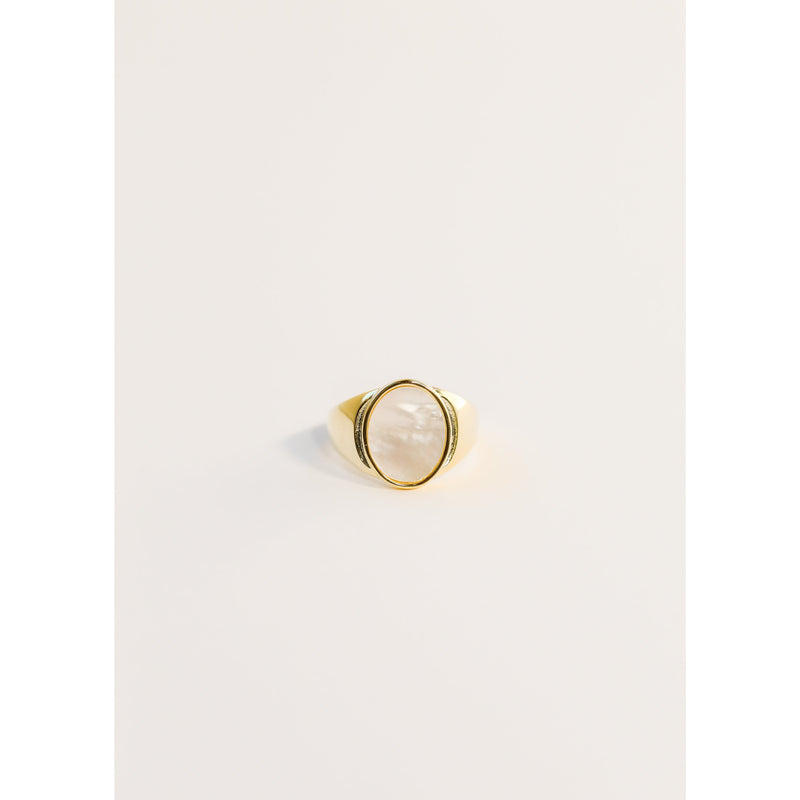 JaxKelly Ring Mother of Pearl Signet