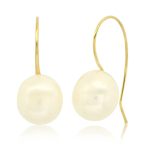 Tai Gold vermeil wire threader earrings with large pearls