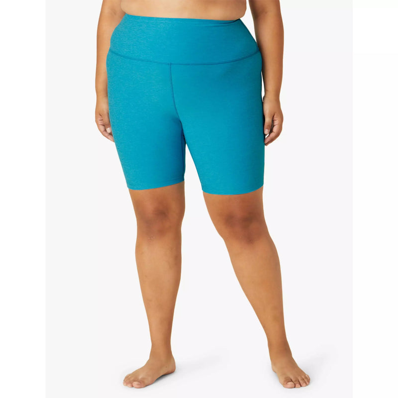 Beyond Yoga Spacedye High Waisted Biker Short Blue Glow Heather
