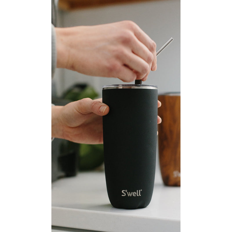 S'well Onyx Tumbler with Straw