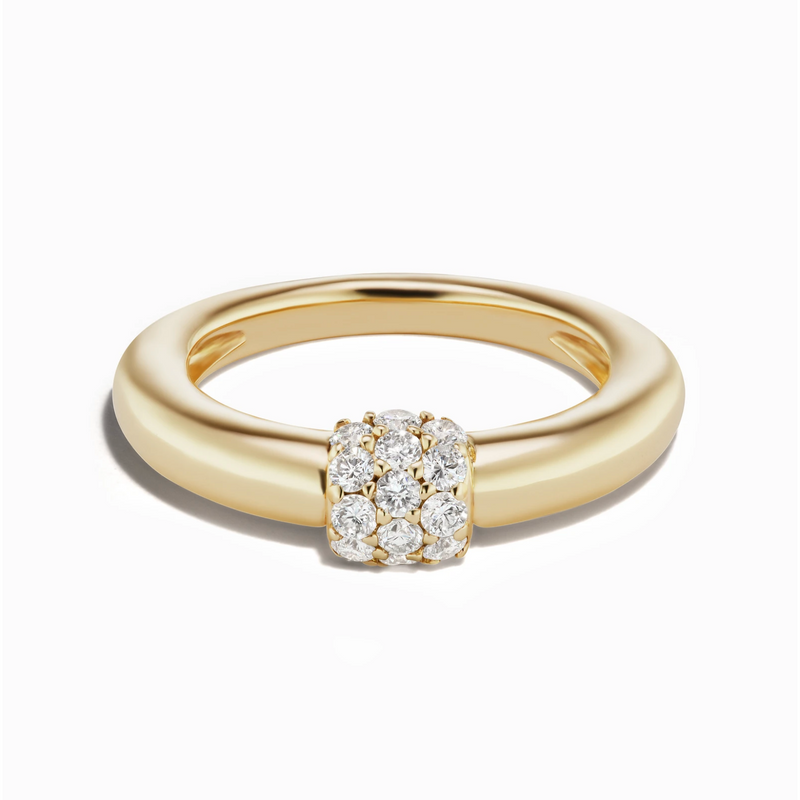 Sophie Ratner Triple Diamond Domed Ring