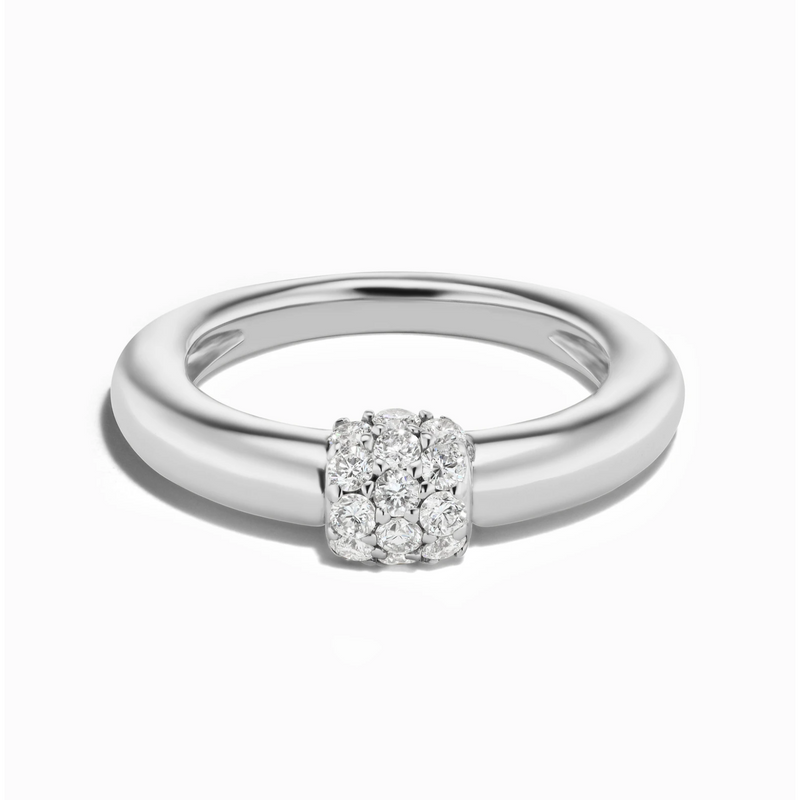 Sophie Ratner Triple Diamond Domed Ring