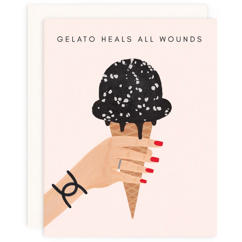 Girl with Knife Gelato Heals All Wounds