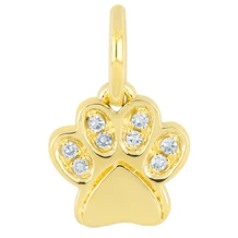 EF Collection Diamond Paw Necklace Charm