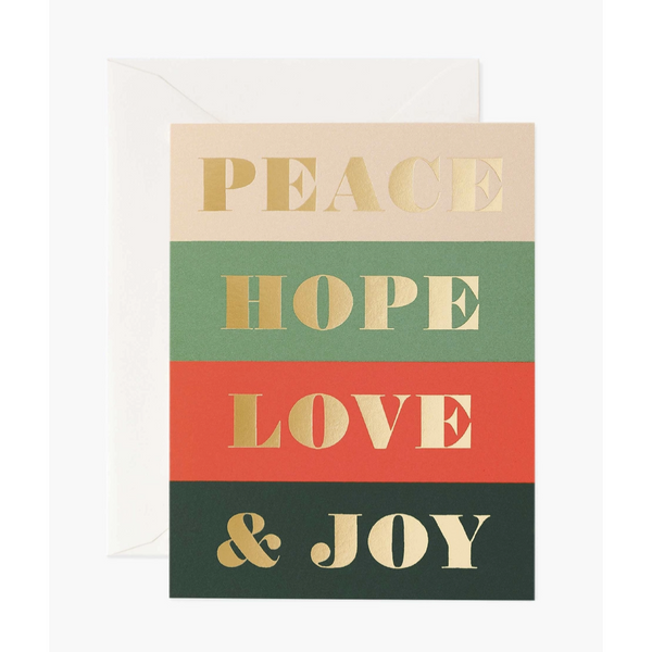 Rifle Paper Co. Peace & Joy Card