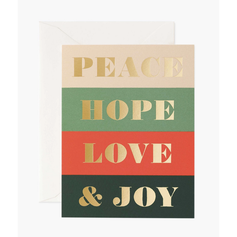 Rifle Paper Co. Peace & Joy Card