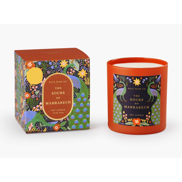 Rifle Paper Co. Souks of Marrakech Candle -Glass