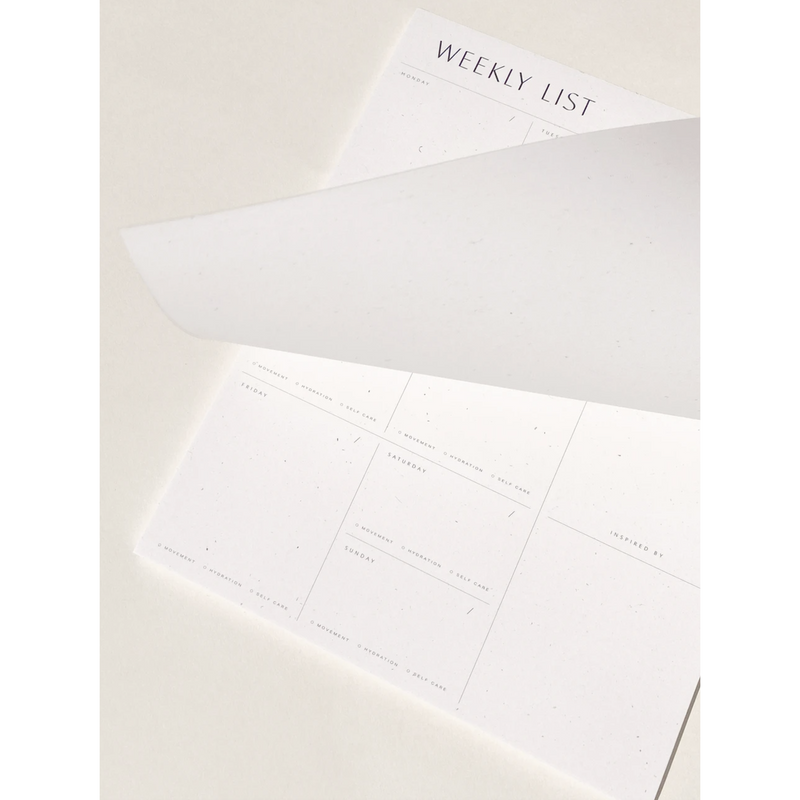 Wilde House Paper Weekly List Pad