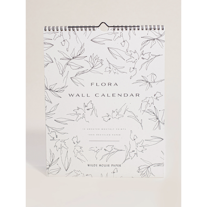 Wilde House Paper Flora Wall Calendar