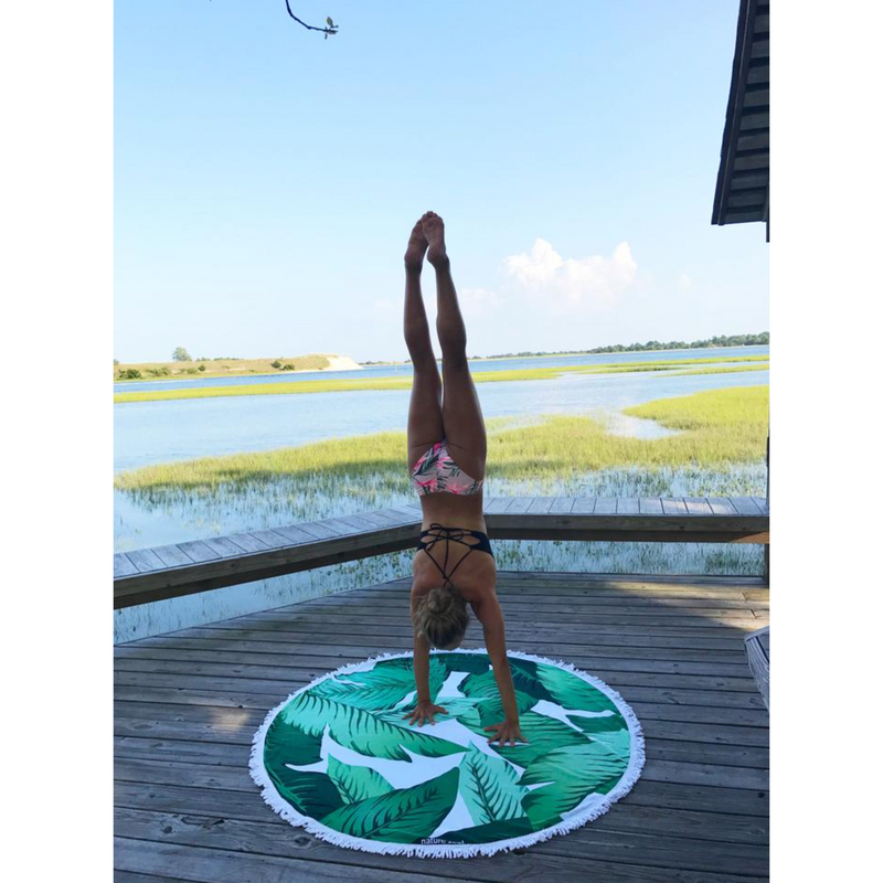 Yoga Zeal Round Beach Towel