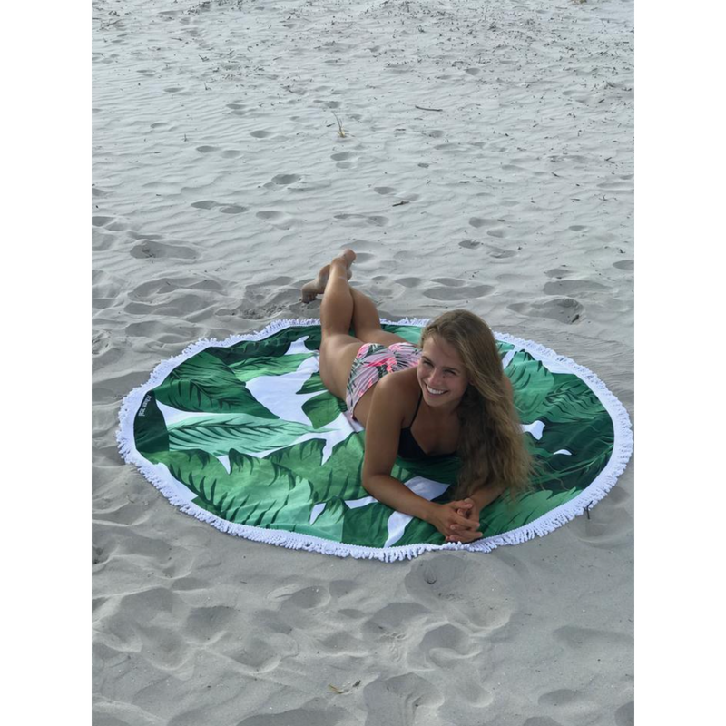 Yoga Zeal Round Beach Towel