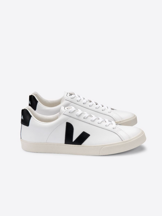 VEJA Esplar Logo Leather Extra White Black