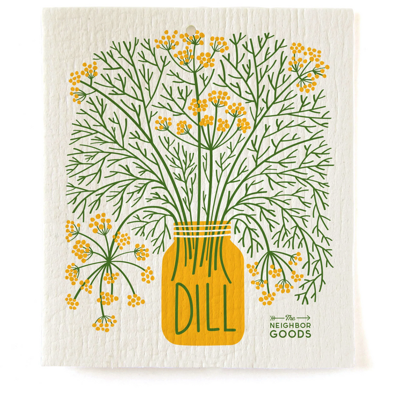 Neighborgoods Dill Herb - Dish Towel + Sponge Cloth Set