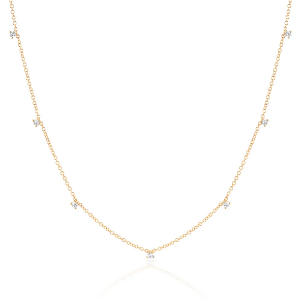 EF Collection 7 Prong Set Diamond Necklace
