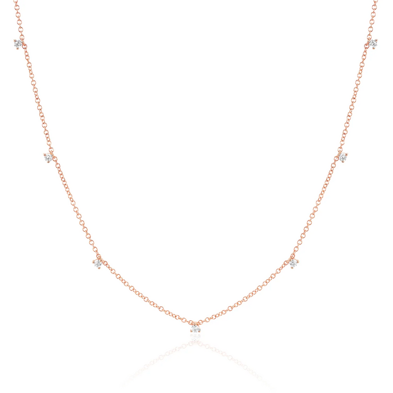 EF Collection 7 Prong Set Diamond Necklace