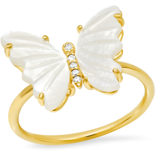 Tai MOP butterfly ring