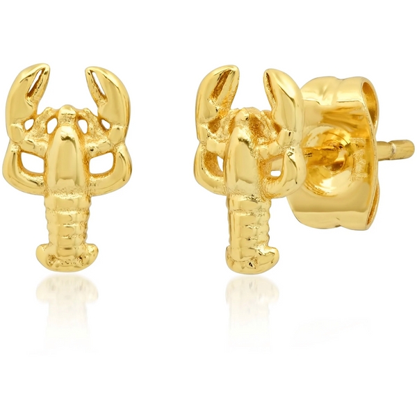 Tai Simple gold lobster post earrings