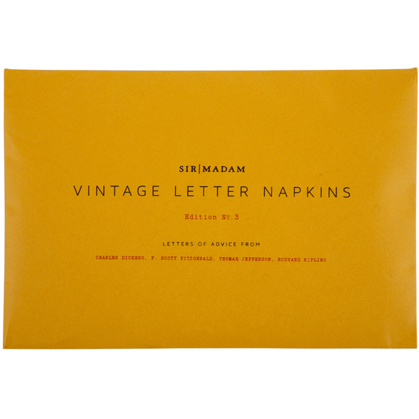 Sir|Madam Letter Napkins Advice