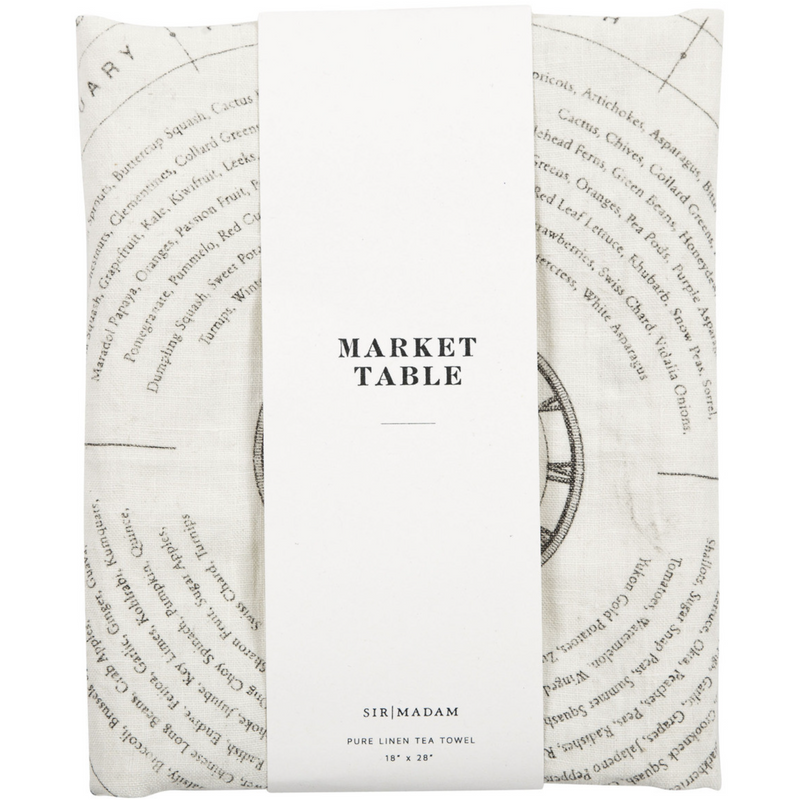 Sir|Madam Market Table Tea Towel