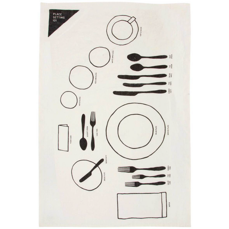 Sir|Madam Place Setting 101 Tea Towel