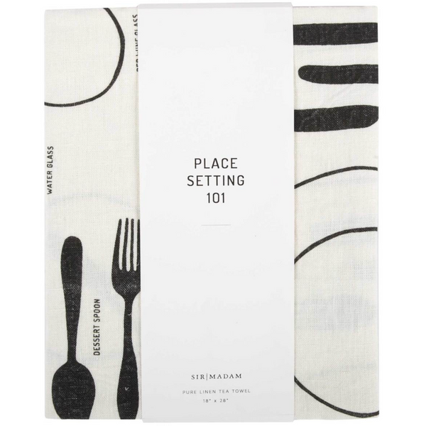 Sir|Madam Place Setting 101 Tea Towel