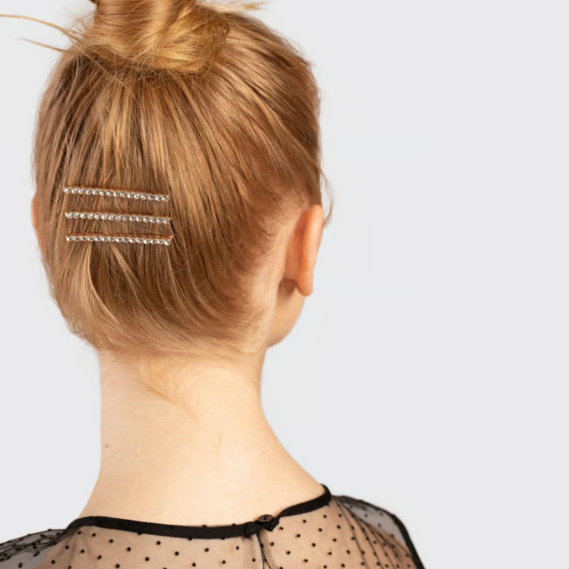 Kit.Sch Rhinestone Bobby Pins - Rose Gold