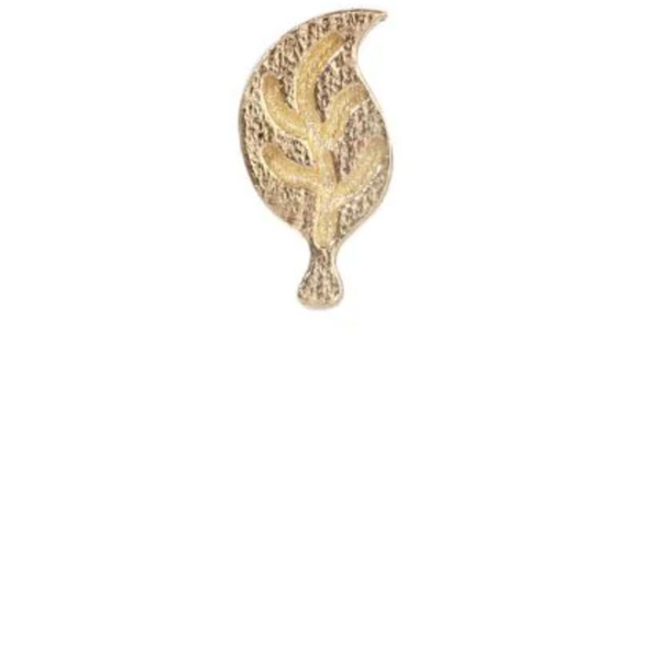 Jennie Kwon Designs Petite Gold Leaf Stud