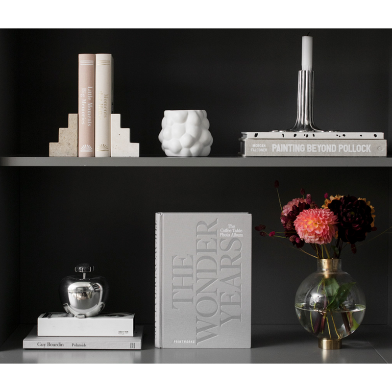 Printworks Bookend - Travertine/Limestone