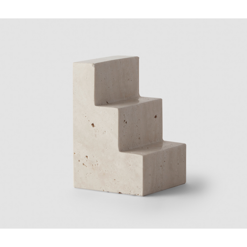 Printworks Bookend - Travertine/Limestone