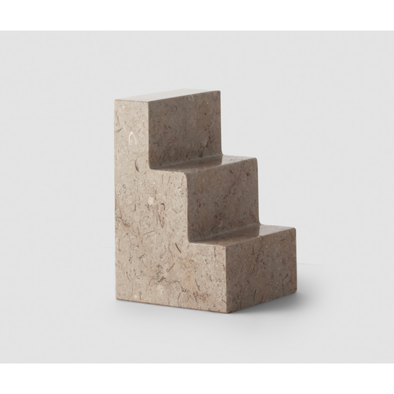 Printworks Bookend - Travertine/Limestone